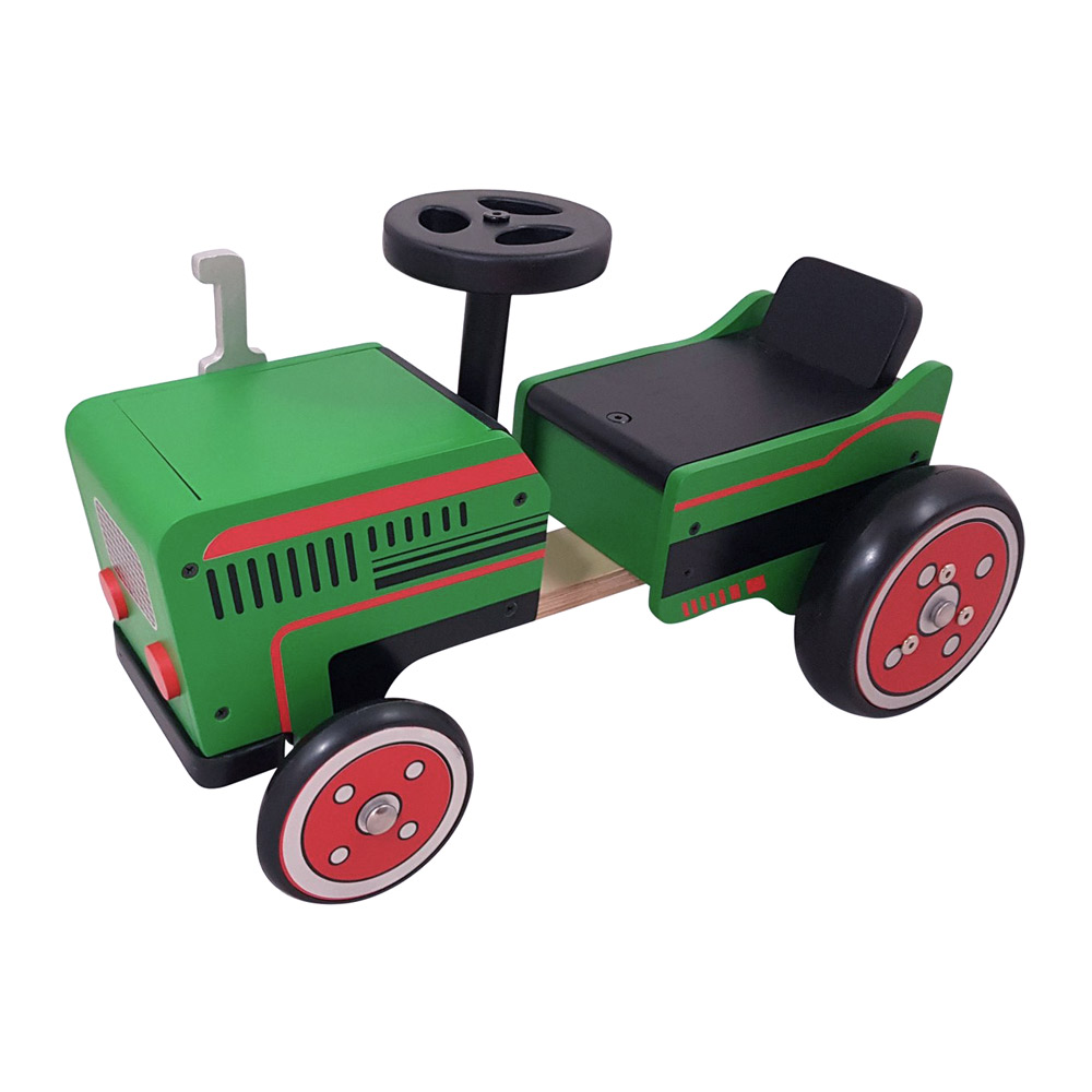 Houten loopwagen Tractor