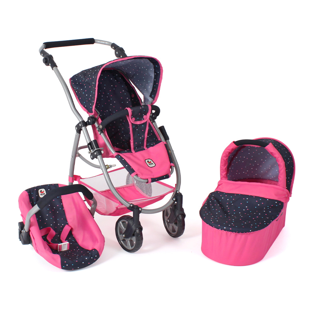 Combi-poppenwagen Emotion - Confetti Pink