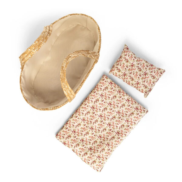 Rieten poppendraagmand - 35 cm - Afbeelding 3