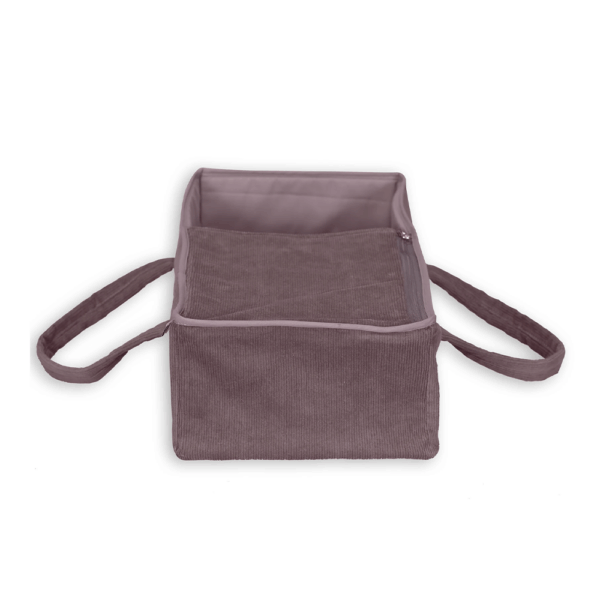 Luxe Poppenreiswieg – Corduroy Lila – 40 cm - Afbeelding 3