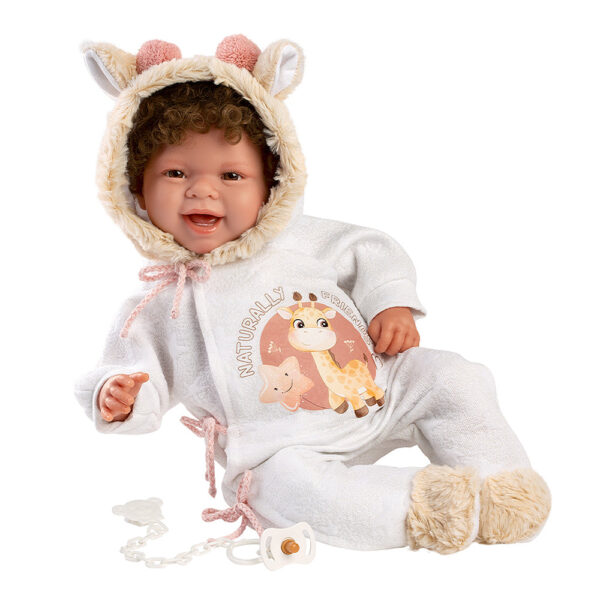 Babypop Talo met Giraffenpakje – 44 cm - Afbeelding 2
