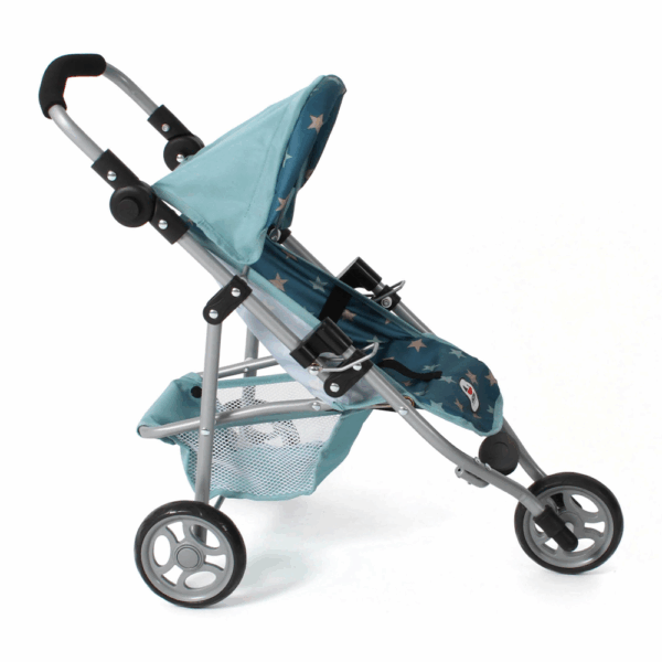 Poppenwagen Jogger Lola – Stars Turquoise - Afbeelding 2