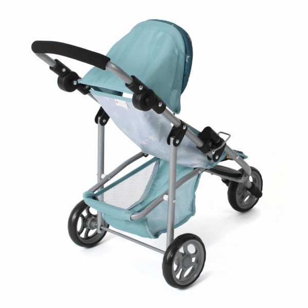 Poppenwagen Jogger Lola – Stars Turquoise - Afbeelding 3