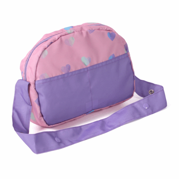 Poppen Luiertas - Hearts Lila