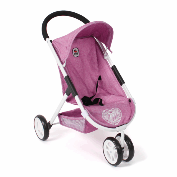 Kleine Poppenbuggy Speedy - Pink Jeans