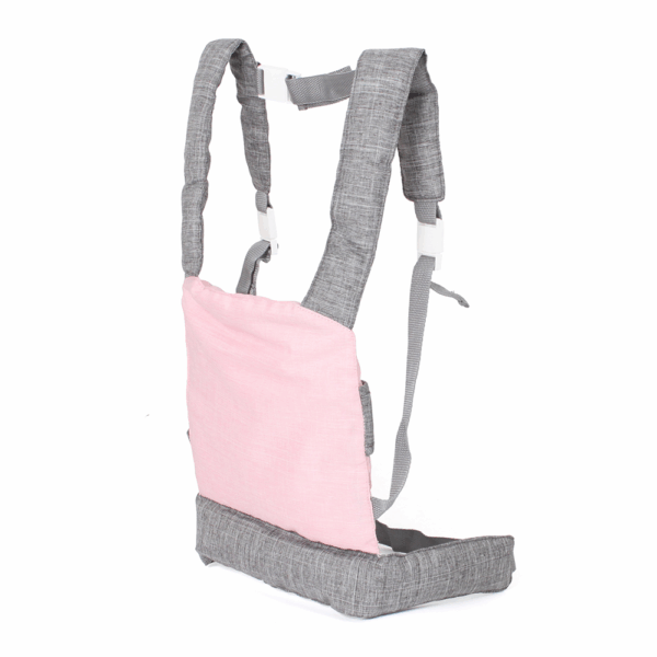 Poppen Draagzak Ergo Melange Grijs Roze