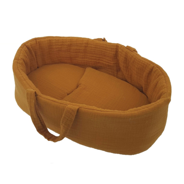 Poppendraagmand Ochre Mousseline